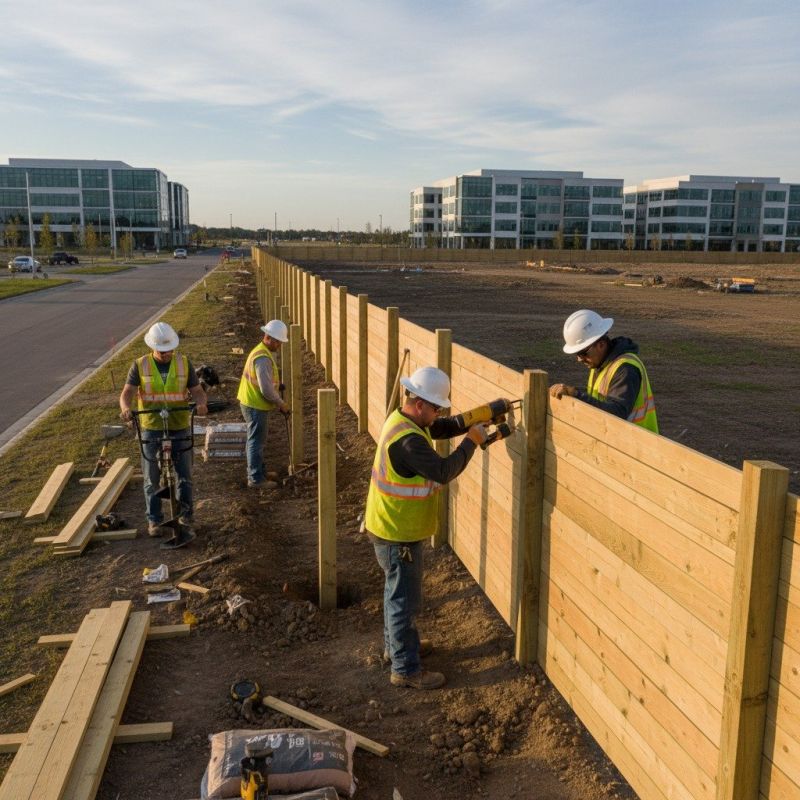 Boundary Fence Installation detail