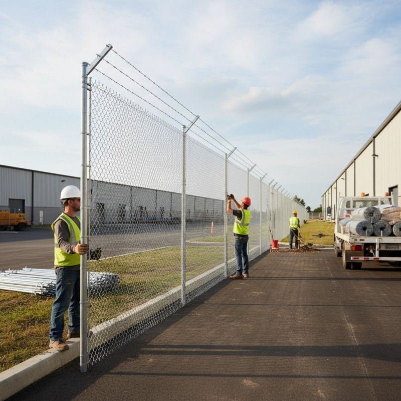 Security Fence Installation detail